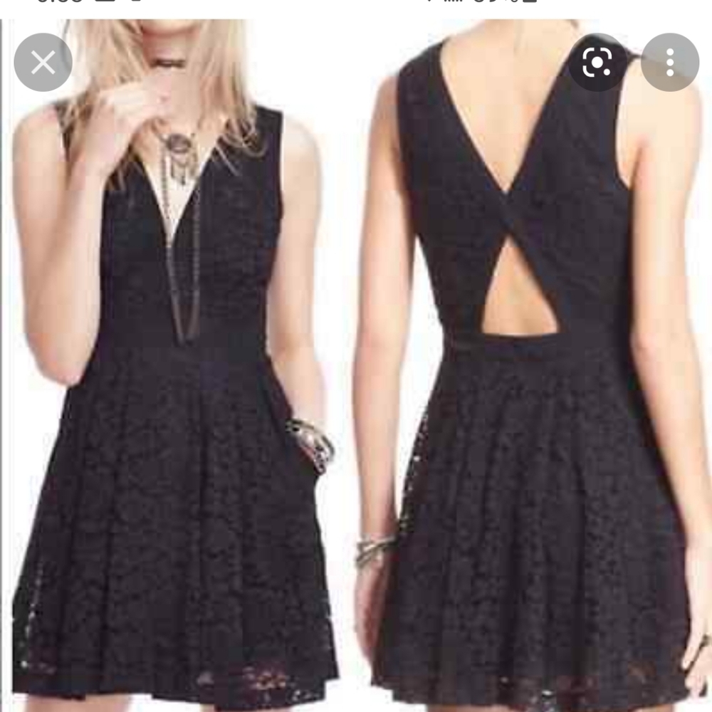 FREE PEOPLE LOVELY LOVE IN LOVE LACE DRESS S